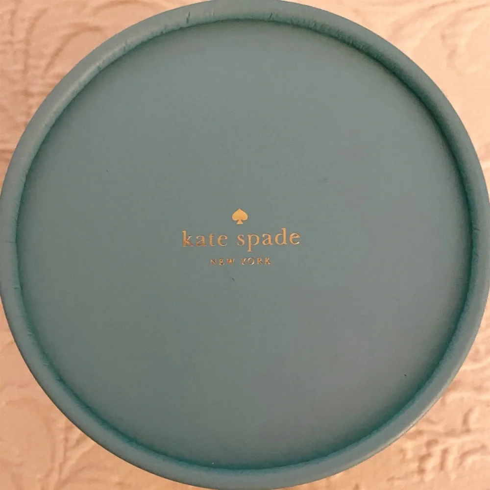 Kate Spade Belt Dark Blue Kissing Birds Leather Size M/L With Gift Box